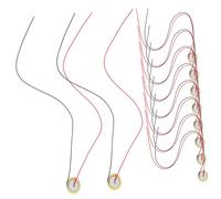 Parliky 15piezas Transductor Piezoeléctrico Para Guitarra Conector De Audio y Discos De Captación De Sonido Accesorio Para Músicos y Bateristas Alta Sensibilidad y Durabilidad