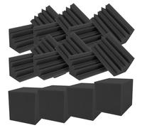 Parliky 16 piezas Trampas Acústicas para Graves Paneles Absorbentes de Sonido para Esquinas Esponjas Insonorizantes de Alta Densidad para Estudio Sala de Escucha Ktv y Cine Casa