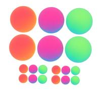 Parliky 18 Piezas Pelotas Saltarinas Gigantes Bolas de Goma Bicolor Mate para Juguetes Rebotadores para Fiesta Cumpleaños Premios Carnaval Aire