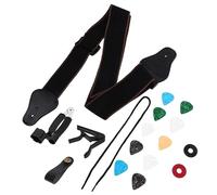Parliky 1juego De Guitarra Con Accesorios Kit Completo Para Guitarra Eléctrica Púas y Capo Compatible Con Acústicas y Eléctricas