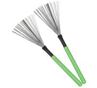 Parliky 1par Cepillo De Retráctil Mango De Arce Para Batería Jazz Escobillas De Percusión Portátiles Para Adultos De Alta Resistencia