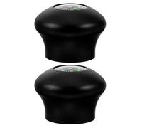 Parliky 2 Piezas Brújula para Accesorios De Bastones De Trekking Brújula para Bastón De Trekking Gorra para Bastón De Senderismo con Adorno De para Black