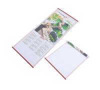 Parliky 2 Piezas Calendario Colgante Año Serpiente con Diseño Rattan Falso Calendario Lunar Mensual de Pared para Hogar Oficina Planificador Anual Duradero con Impresión Hd