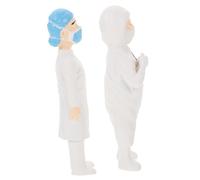 Parliky 2 Piezas Figuras Miniatura de Médicos Modelos Humanos Pintados para Decoración de Maquetas Juguetes Escolares y Adornos Realistas para Paisajes y Proyectos Educativos