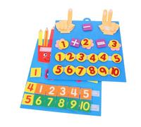 Parliky 2 Piezas Juguetes Montessori para Educación Temprana Didáctico de Números Tela No Tejida Material Educativo Portátil para Niñas Aprendizaje y Clasificación de Colores