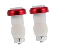 Parliky 2 Piezas Luz LED de Señal de para Manillar de Bicicleta Luz de Seguridad Roja de Aleación de Aluminio para Scooter y Moto bajo Consumo y Alta Visibilidad