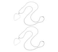 Parliky 2 Piezas Organizador de selección de Guitarra Cuello Collar de Soporte de selección de Guitarra Joyería Colgante de música Accesorio Transparent