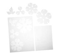 Parliky 2 Piezas Precut Peony Shrink Film Sheets Semi Transparent Heat Shrink Plastic For DIY Hairpin Earrings Craft Projects