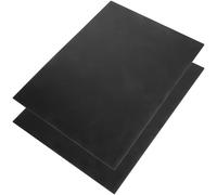 Parliky 2 Piezas Pvc Planchas Negras Lisas y Portátiles para Modelado Arquitectónico y Decoración Diy, Tableros de Pvc de Alta Densidad para Proyectos Creativos