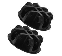 Parliky 2 Piezas Soporte Conector Central para Toldo Vías Negro Accesorio Plástico Resistente para Repuesto y Montaje Rápido de Cenador y Carpa