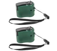 Parliky 2 Unidades De Generador De Manivela Para Camping Banco De Energía De Emergencia Cargador De Energía Para Exteriores Fuente De Para Camping Cargador USB Generador De