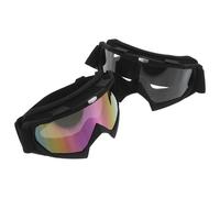 Parliky 2 Unidades Gafas Moto Vintage Estilo Retro para Hombre Gafas Protectoras de Motocross Antiviento y Antiarena Compatibles con Casco Lentes Avanzadas para Esquí y Off-road