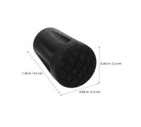 Parliky 20 Tapas Antideslizantes de Goma para Bastones de Trekking Protectores Aplicables para Puntas de Bastones de Senderismo Accesorios Duraderos para Trekking y Ayudas de Movilidad