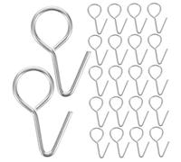 Parliky 200 Piezas Gancho Metálico para Fijar Cojín de Asiento de Coche Ganchos para Tapicería Accesorios de Interior Automóvil para Sujetar Fundas y Organizar Plata