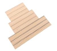 Parliky 24 Piezas Reglas de Madera con Precisas para Dibujo y Medición Escolar Herramienta Resistente para Aula Oficina y Trabajos de Carpintería