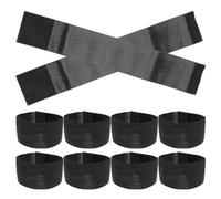 Parliky 25 Piezas 25 Brazaletes Elásticos Negros Ajustables para Luto, Funerarios Unisex, Bandas Elásticas para Brazo 5X30 CM, Cómodos y Duraderos para Deportes, Ceremonias y Eventos