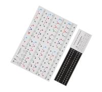 Parliky 2hojas Pegatinas De Piano Para Teclados Electrónicos Autoadhesivas y Removibles Diseño Profesional Para Principiantes Aprendizaje De Notas Musicales y Reconocimiento De Teclas