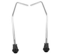 Parliky 2piezas Soporte De Batería Metálico Para Tambor Accesorio De Percusión Soporte Para Tom Para Ensayos y Conciertos Herrajes De Batería