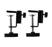 Parliky 2piezas Soporte De Micrófono Base De Metal Soporte Voladizo Para Micrófono Clip Fijo Para Mesa Abrazadera Metálica Para Mesa y Escritorio