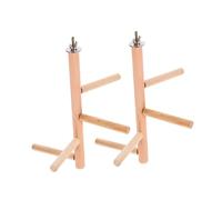 Parliky 2piezas Soporte De Percha para Aves De Madera Plataforma para Entrenamiento para Jaulas De Periquitos y Loros Diseño Estable y Resistente Fácil Instalación y Limpieza