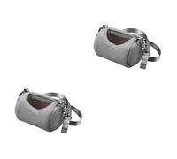 Parliky 2piezas Transportador De Hámster Portátil Gris Diseño De Mochila para y Excursiones Bolsa De Almacenamiento para Pequeñas