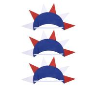 Parliky 3 Piezas Diadema Elástica con Purpurina para Julio Accesorio Patriótico Reutilizable Estatua Libertad para Fiestas de Independencia