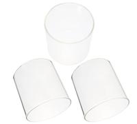 Parliky 3 Piezas Jarrones Cilindro de Vidrio Transparente para Plantas Hidropónicas Pecera Pequeña y Florero Multifuncional con Diseño Seguro y Redondeados para Decoración de Interiores y