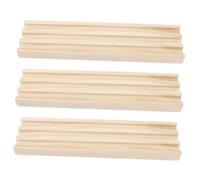 Parliky 3 Piezas Soporte para Dominó de Madera con Almohadillas Antideslizantes Organizador de Fichas y Tarjetas para Tren Mexicano y Base para Mesa