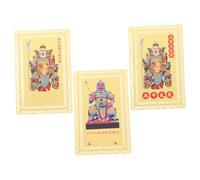 Parliky 3 Piezas Tai Sui Amulet Cards Metal Protection Feng Shui Year Of The Horse Chinese Wealth Luck Success Blessing Lunar Year Gift