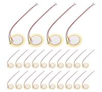 Parliky 35 Piezas Discos Piezoeléctricos con Cables Transductor Acústico Pasivo y Activo para Alarma Electrónica Sensor de Sonido y Disparador de Compatible para Proyectos DIY