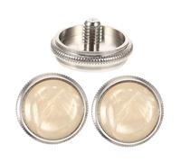 Parliky 3piezas Cubierta Del Botón Reemplazo De Botón De Trompeta Para Trompetista Accesorios Para Instrumentos De Viento Botones De Llave De Trompeta Incrustaciones Color Mellow