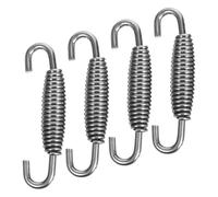 Parliky 4 Piezas Muelles para Tubo de Escape de Moto Resorte Resistente Anticorrosión Accesorios Todoterreno Compatibles con Pata Cabra para Motocicletas y Patinetes Mejora Rendimiento y