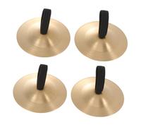 Parliky 4 piezas Platillos de Cobre para Dedos Infantiles Duraderos y Seguros con Bordes Suaves para Danza y Percusión para Estimular el Ritmo Melodía