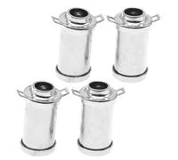 Parliky 4 Piezas Unidades Mini Jarra de Leche de Aleación Retro para Casa de Muñecas Decorativo Metálico Vintage para Escena de Cocina Accesorio para Modelado y Exhibición Festiva