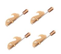 Parliky 4piezas Erhu Bow Hook Screw Head Accesorio De Reemplazo Para Erhu De Instalar Compatible Mayoría De Instrumentos La Vibración Cuerdas Para Músicos Profesionales y Prácticas