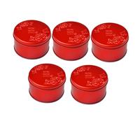 Parliky 5 piezas Caja de Almacenamiento de Dulces de Hojalata Redonda Estilo Chino de Caja para y Galletas para Bodas y Decoración de Festivales