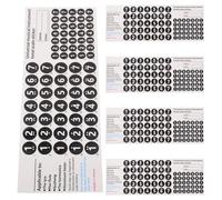 Parliky 5 Piezas Pegatinas Notas Flauta de Pan para Tubos Etiquetas Identificación Notas Instrumento Didáctico para Principiantes y Estudiantes de Flauta Panpipe