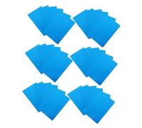 Parliky 50 Piezas Tarjetas de Negocios Metálicas de Azul Anodizado para Grabado y Sublimación Tarjeta Crédito Resistentes y Suaves Paquete Compacto para Oficina