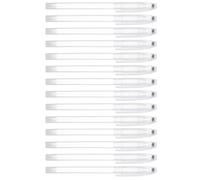 Parliky 50 piezas Unidades Carcasa Bolígrafo Transparente Plástico Recargable Funda Vacía para Recambios Tinta Gel Escolar Oficina Uso Ergonómico