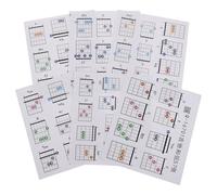Parliky 57 Piezas Cartas de Acordes para Guitarra con Estuche Portátil Guía Musical para Principiantes Cartas de Acordes Fáciles para Clases Práctica y Estudio Casa