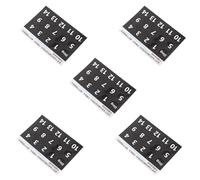 Parliky 5hojas Pegatina de Escala para Percusión Handpan Calcomanías Eterneas para Notas de Percusión Etiquetas para Notas de Lengua para Aprender Fácilmente Clase o Práctica