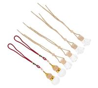 Parliky 6 Colgantes para Coche Frascos Vacíos de para Difusor de Perfume Accesorio Decorativo para Coche Botella Reutilizable para Aceites Aroma Natural para Eliminar Malos Olores