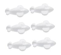 Parliky 6 Piezas Aviones de Espuma Diy para Moldes para Manualidades Artísticas Suministros para Pintar y Decorar Aviones Pequeños de Juguetes para Pintar y Hacer Manualidades