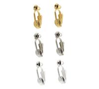Parliky 6 piezas Clip para Pendientes Convertidor de Adaptador Metálico Ligero para Orejas sin Perforar Base para Pendientes DIY Cómodo y Resistente al Desgaste