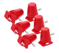 Parliky 6 Piezas Kit Mecanismo de Relojería para Robot con Patas Juguete Educativo con Movimiento de Cuerda para Manualidades y Proyectos Stem Infantiles Color Rojo