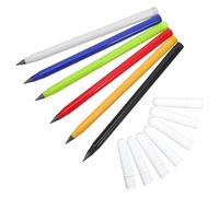 Parliky 6 Piezas Lápices Eternos sin Afilar con Borrador Lápices de Colores Reutilizables para Dibujo Escolar y Uso Aula Diseño sin Tinta y Portátil