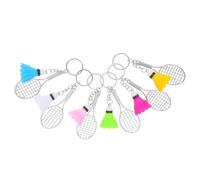 Parliky 6 Piezas Miniatura de de Shuttlecock Accesorios de Aleación para Claves y Decoración de Mochilas para del Deporte y Fiestas