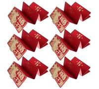Parliky 6 Piezas Money Bags Year Of The Horse Expandable Sixfold Vietnamese Tet Envelopes Paper Lucky Money Packets For Chinese Year Weddings And Spring Festival