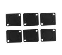 Parliky 6 Piezas Protectora Polvo Metal Rack Mount para Conectores Xlr Panel-mount Placa Ciega D Tipo para Chasis Audio y Pines Altavoz