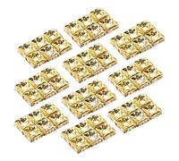 Parliky 60 Piezas Cubic Rhinestone Square Spacer Beads For DIY Jewelry Making Bracelets Necklaces Earrings Lightweight Craft Accessories